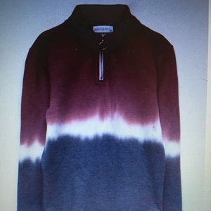 Half Zip Burgandy Girls Sweatshirt